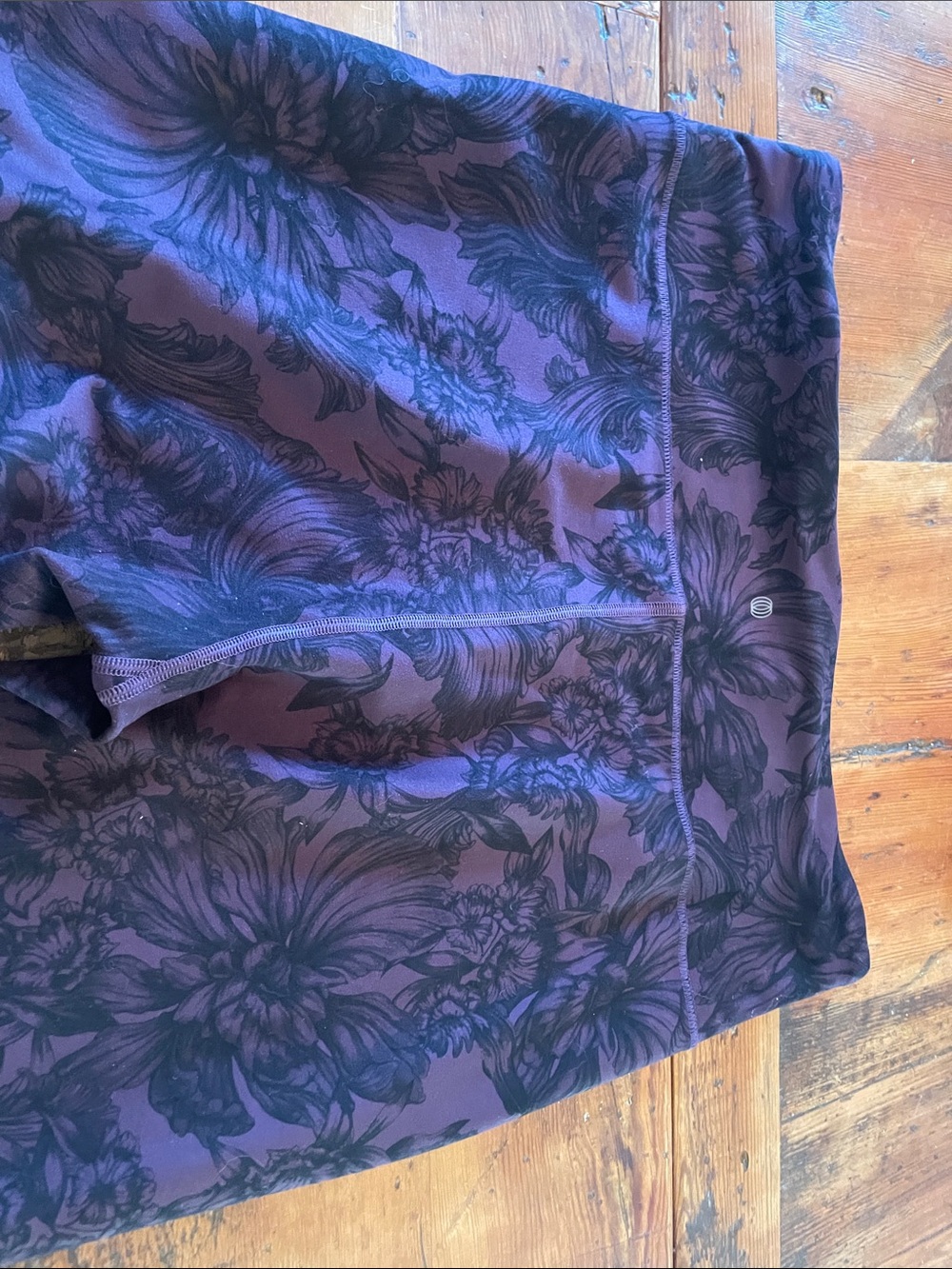 Balance Collection Purple Floral Leggings Plus Size 2X - Picture 4 of 4